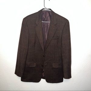 Worn once- mens brown thneed style blazer for formal events!